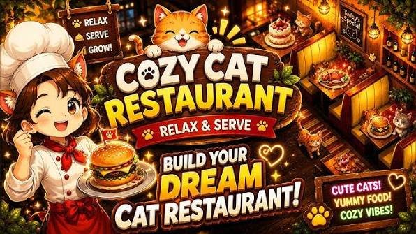 Cozy Cat Restaurant Simulator